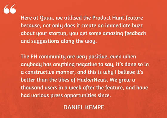 Daniel Kempe On Choosing Product Hunt