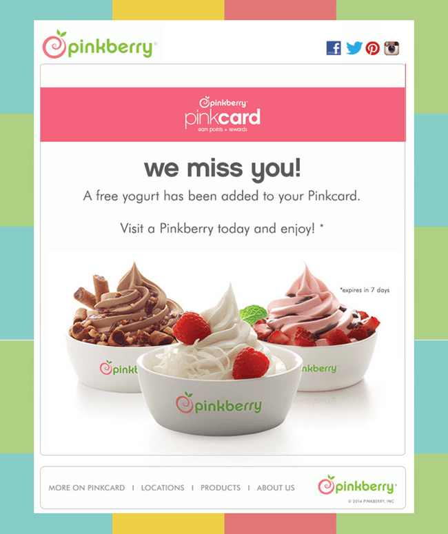 Pinkberry Email