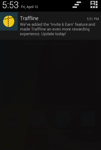 Promotion through push notifications